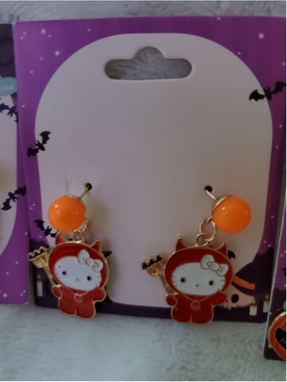 Hello Kitty Halloween Devil Earrings